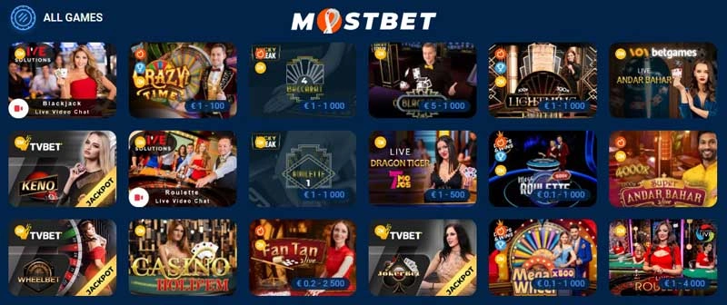 Mostbet Casino Games Mostbet Casino Games